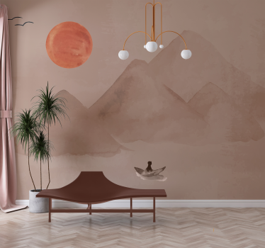 Fotomurale terracotta atmosfera giapponese - TenStickers