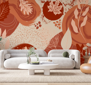 Fotomurale terracotta piante e fiori - TenStickers