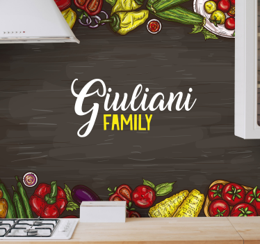 Fotomurale Amanti della cucina personalizzati - TenStickers