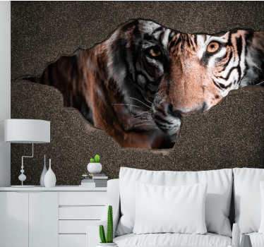 Fotomurali animali diversi primo piano di tigre - TenStickers