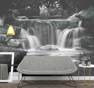 Fotomurali cascate ambiente di cascata tranquillo - TenStickers