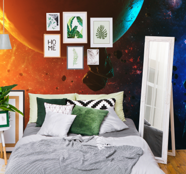 Fotomurali cascate esposizione di vegetazione celeste - TenStickers