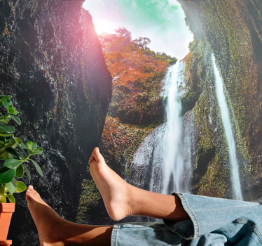 Fotomurali cascate paesaggio maestoso - TenStickers