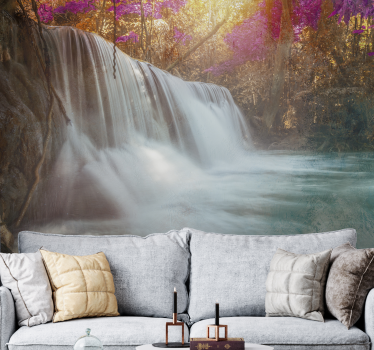 Fotomurali cascate vista cascata serene - TenStickers