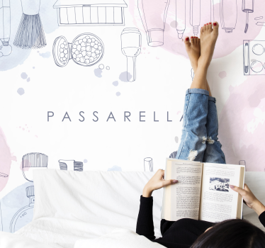 Fotomurali frasi essenziali di bellezza eleganti - TenStickers