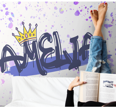 Fotomurali frasi formazione nome personalizzata - TenStickers