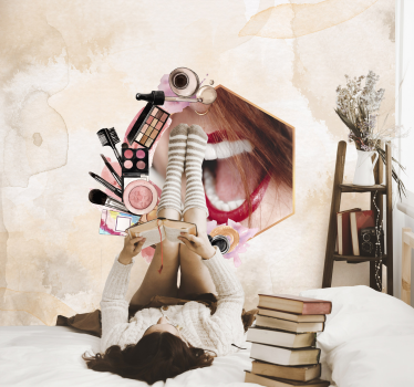 Fotomurale moderno essenziali di bellezza alla moda - TenStickers