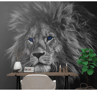 Fotomurali leone illustrazione leone regale - TenStickers