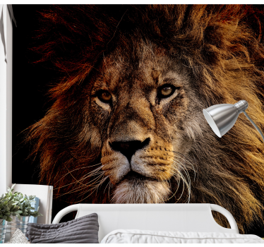 Fotomurali leone presenza maestosa del leone - TenStickers