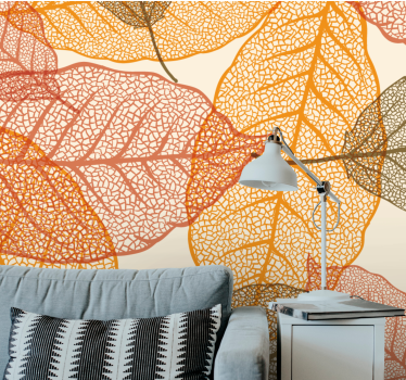 Fotomurali natura motivi di foglie intricate - TenStickers
