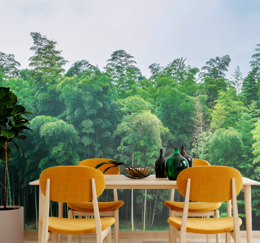 Fotomurali natura paesaggio della foresta di bambù - TenStickers