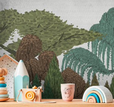 Fotomurali natura paesaggio di foliage vivace - TenStickers