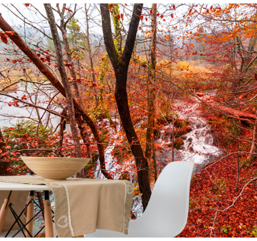 Fotomurali natura scena di foresta autunnale - TenStickers