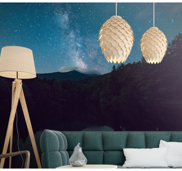 Fotomurali natura vista notturna astrale - TenStickers