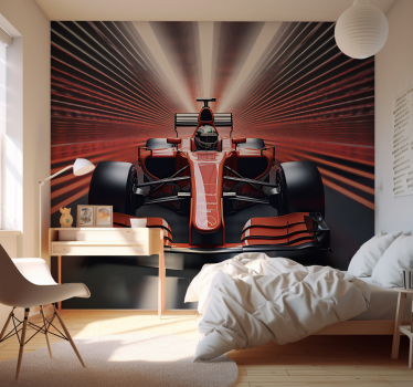 Fotomurale per camerette ragazzi formula rossa 1 - TenStickers