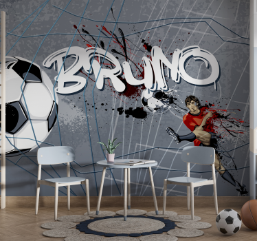 Fotomurale per camerette ragazzi gol del calciatore - TenStickers