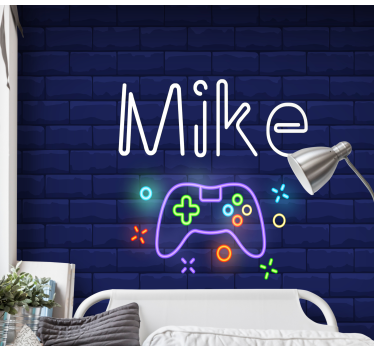 Fotomurale controller e nome personalizzabile - TenStickers