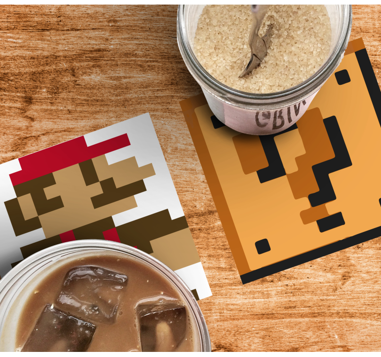 Sottobicchiere  tema frikis Temi super mario - TenStickers