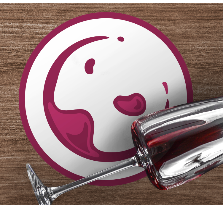 Sottobicchieri birra schiumosa gioia di vino - TenStickers