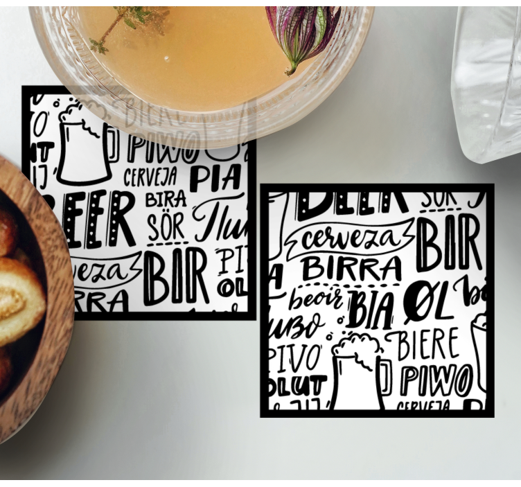 Sottobicchieri birra terminologia della birra - TenStickers