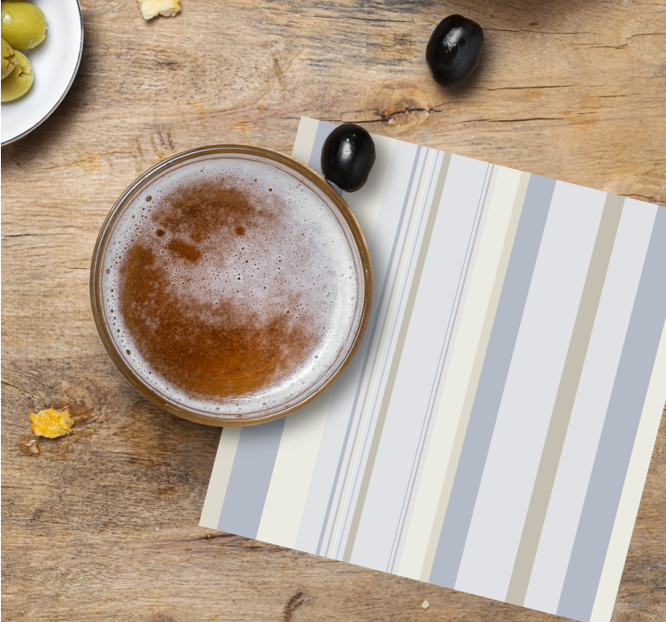 Sottobicchieri con motivi a righe sottili - TenStickers