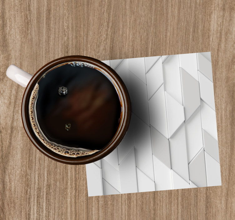 Sottobicchieri con motivi a rilievo geometrici - TenStickers