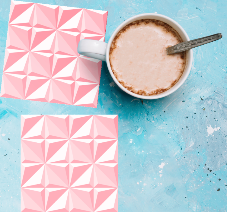 Sottobicchieri con motivi geometrici testurizzati - TenStickers