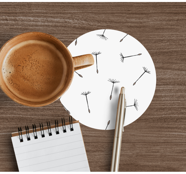 Sottobicchieri con motivi motivo semi delicati - TenStickers