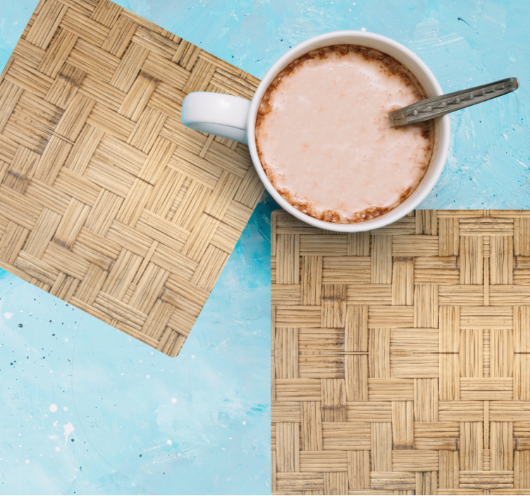 Sottobicchieri con motivi superficie intrecciata - TenStickers