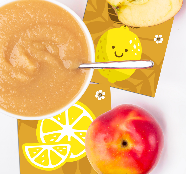 Sottobicchieri nerd limoni e agrumi allegri - TenStickers