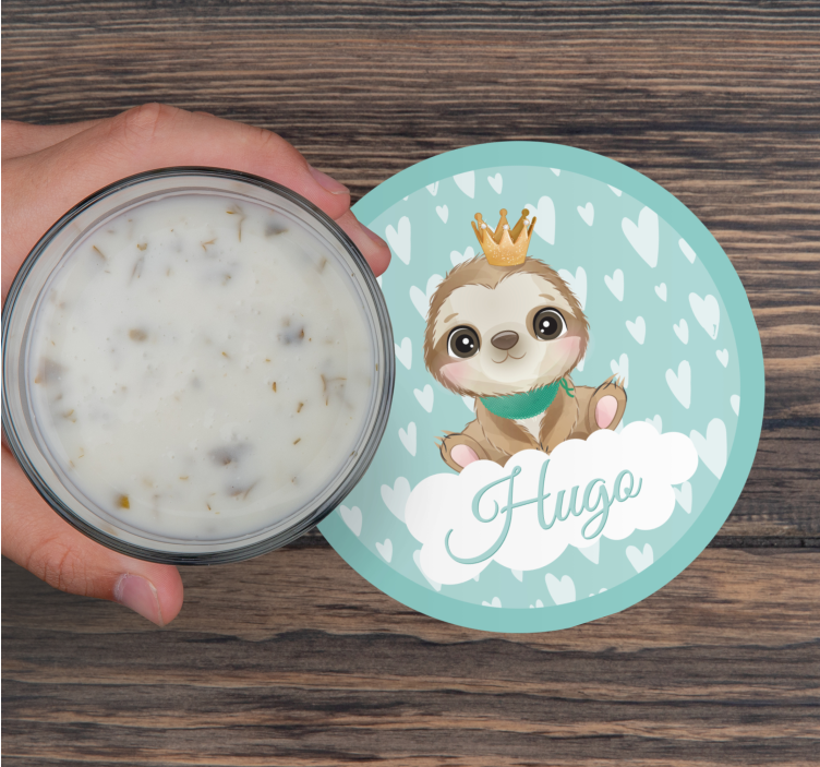 Sottobicchieri nerd personaggio bradipo carino - TenStickers