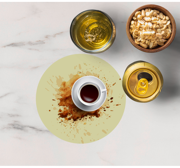 Sottobicchieri nerd tazza da caffè con schizzi - TenStickers