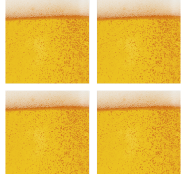 Sottobicchiere a trama di birra - TenStickers