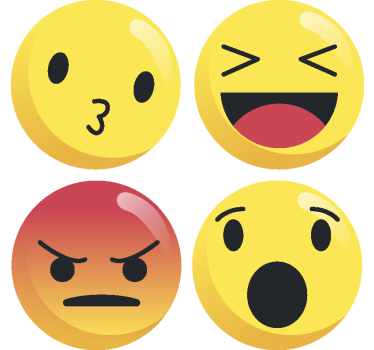 Sottobicchiere  tema vintage Emoticon - TenStickers