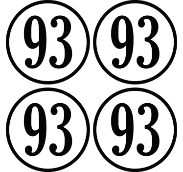 Numero personalizzato rotondi tappetini per birra personalizzati - TenStickers