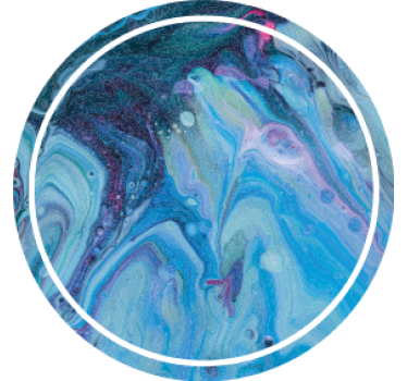 Sottobicchieri con motivi a vortice blu - TenStickers