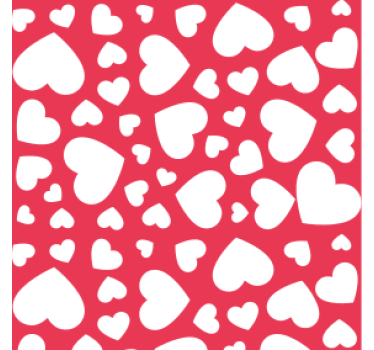 Sottobicchieri matrimonio motivo a cuore - TenStickers