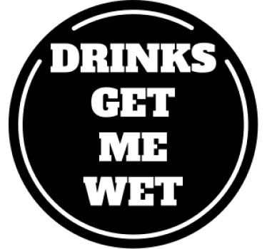 Sottobicchieri birra design con citazione circolare bold - TenStickers