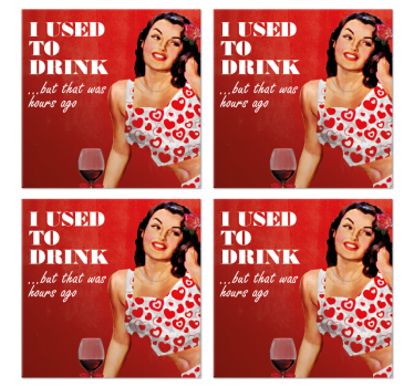 Sottobicchiere  tema vintage Bevevo - TenStickers