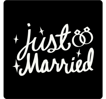 Sottobicchieri matrimonio festa degli sposi - TenStickers