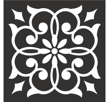 Sottobicchieri con motivi motivo botanico elaborato - TenStickers