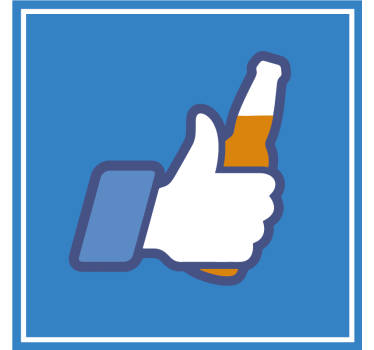 Sottobicchieri birra pollice in su bevande - TenStickers
