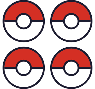 Sottobicchieri nerd logo circolare iconico - TenStickers