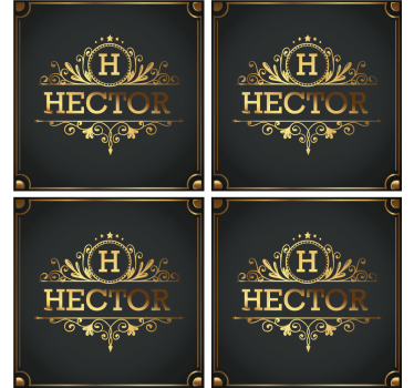 Sottobicchiere  personalizzabile Eleganza - TenStickers