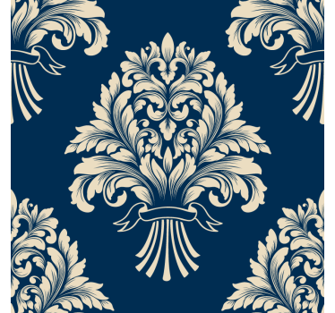 Sottobicchieri vintage motivo foglia intricata - TenStickers