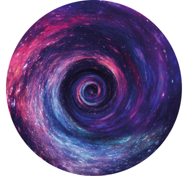 Sottobicchieri vintage vortice cosmico colorato - TenStickers