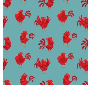 Sottobicchieri nerd motivo gallo vivace - TenStickers