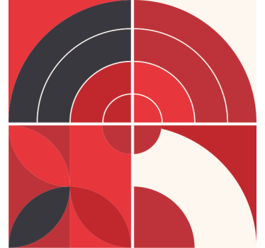 Sottobicchieri con motivi a motivi geometrici colorati - TenStickers