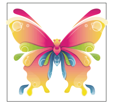 Sottobicchieri nerd arte di farfalle colorate - TenStickers