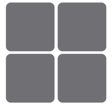 Sottobicchiere moderno Grigio - TenStickers